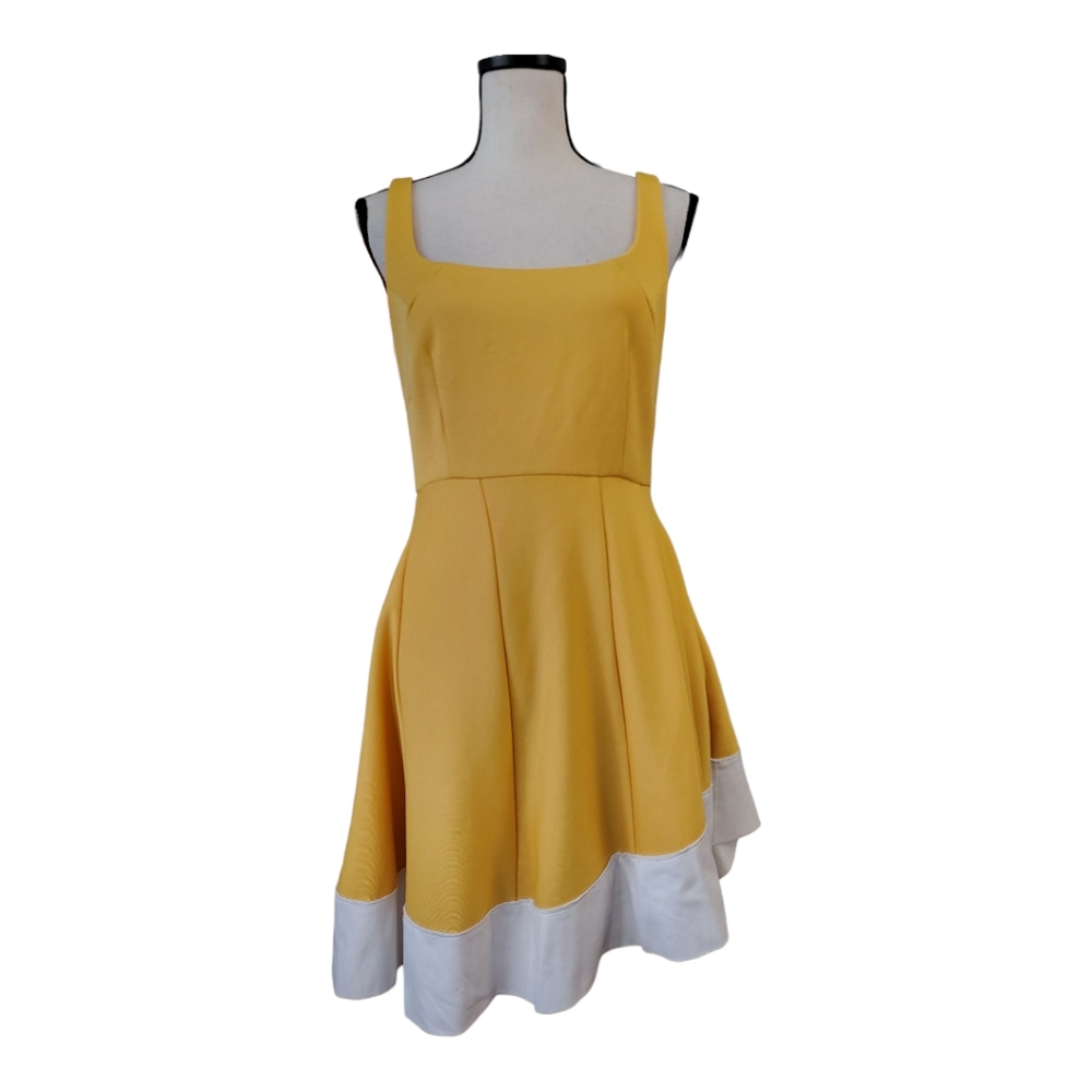 💕Esteban Cortazar‎ Collective Yellow Flamenco Dress Size 6 Butter Yellow